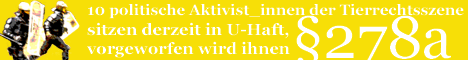Freiheit für die Gefangenen der Tierrechtsbewegung!