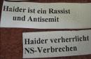 Flugblatt: Haider ist ein Rassist und Antisemit