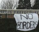 No Borders -- Protest in Calais, March 11, 2010