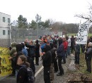 Protest outside and inside Kloten deportation prison, March 21, 2010