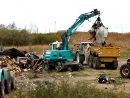 Destruction of jungle in Dunkerque, Nov 17, 2009