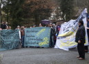 Protest at Katzhütte refugee camp, March 2008
