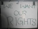 We demand our rights