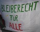 Bleiberecht für alle! Transparent auf der Demonstration gegen das FremdenUnrecht am 27. April 2011 in Wien