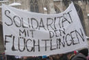 Demonstration in Solidarität mit den Flüchtlingsaktivist_innen am 20. Jännner 2013 Wien