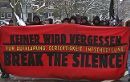 Keine_r wird vergessen - Für Aufklärung, Entschädigung, Gerechtigkeit - Break the silence - Demonstration in Dessau, 7. Jänner 2010.