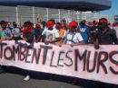 Que Tombent Les Murs - Demonstration for open boders on 08. Aug 2015 in Calais