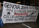 spontaneous demonstration in genova after the court sentence