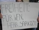 Freiheit: Für wen, Herr Sarkozy? - Kundgebung in Wien am 4. September 2010