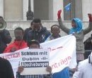 Stop Dublin II Deportations - Somali Refugees Protest in front of Austrian Parliament