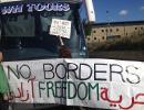 Blockade on 19th September 2012: No Borders. Freedom