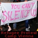 You can't silence us - Refugee Protest Camp Vienna