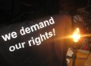 'We demand our rights'