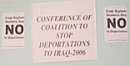 Conference of Coalition to stop deportations to Iraq, 2006