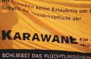 Die Karawanetour '07 fordert u.a. die Abschaffung der Residenzpflicht und die Schließung aller Flüchtlingslager