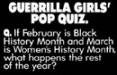 Guerilla Girls Pop Quiz