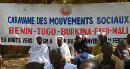 Das Netzwerk Afrique-Europe-Interact und die Contonou-Dakar-Karawane stellten auf einem öffentliche Hearing ihre jeweiligen Forderungen vor, Bamako, 31. Jänner 2011.